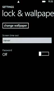 Press change wallpaper.Go to the required folder.