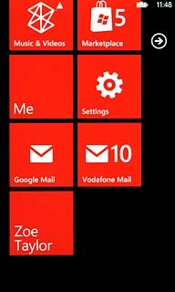 Press and hold the required shortcut until the shortcut is enlarged.