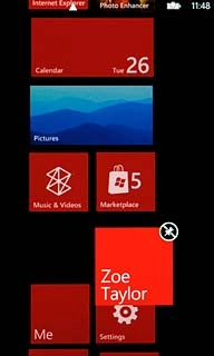 To remove a shortcut:Press the delete icon.