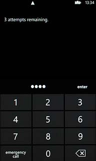 Key in your current PIN and press enter.