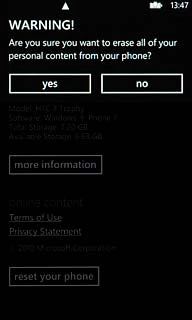Press yes to confirm.