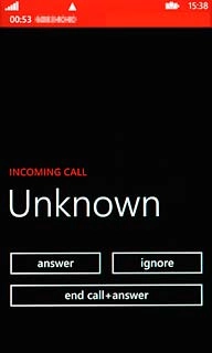 When you have an ongoing call, the new call is signalled by a sound.Press answer.The active call is put on hold and the other call is answered.