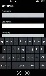 Press the confirm icon.