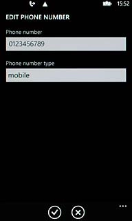 Press the field below Phone number type.