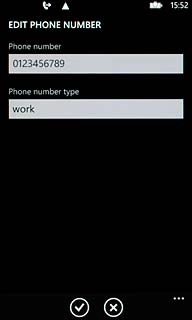 Press the confirm icon.