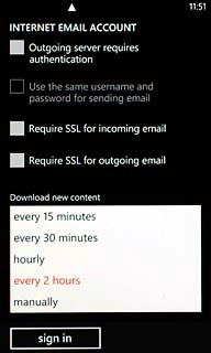 Press the required period or manually.