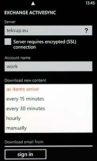 Press the required period or manually.