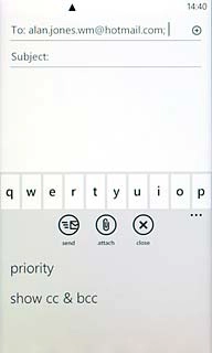 Press show cc & bcc.