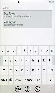 Press the required contact.