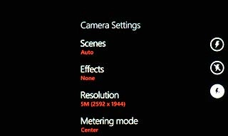Press the flash icon.