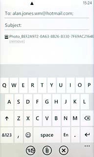 Press the send icon.