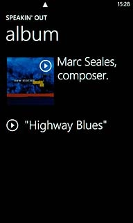 Press the required audio file.