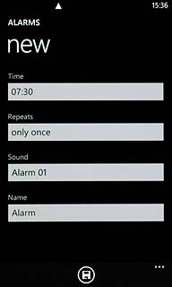 Press the field below Repeats.