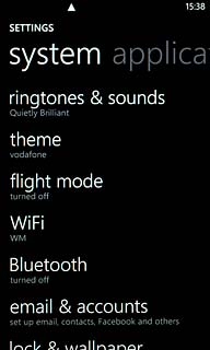 Press Bluetooth.