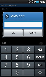 Key in 8080 and press OK.