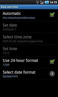 When the box next to the menu item is ticked (V), the function is turned on.