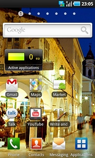 The active data connection icon shows that a data connection is active.Further information:Use internet browser
