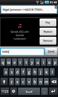 Press Send when you've finished your picture message.
