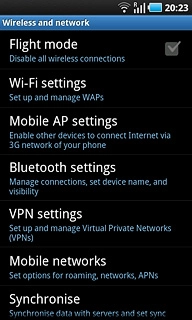 Press Wi-Fi settings.