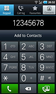 Key in the required number and press the call icon.