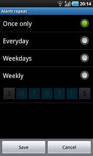 If you select Weekly: