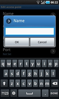 Key in Vodafone Mail and press OK.