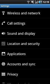 Press Accounts and sync.