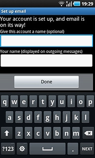 Press Done.Wait while your phone retrieves new email messages.