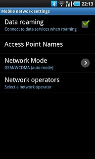 When the box next to the menu item is ticked (V), the function is turned on.