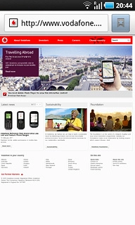 Press the bookmarks icon.