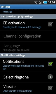 When the box next to the menu item is ticked (V), the function is turned on.
