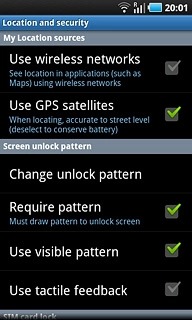 Press Change unlock pattern.