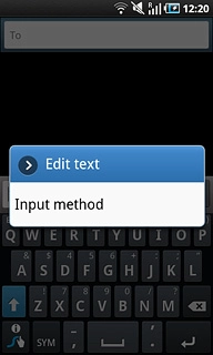 Press Input method.