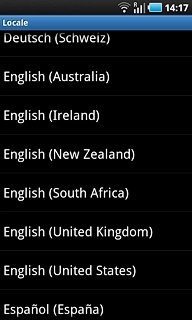 Press the required language.