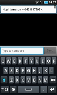 Press Type to compose.Write the text for your picture message.