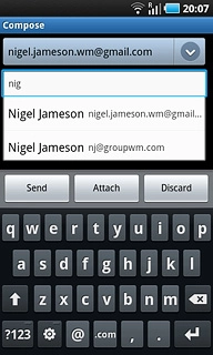 Press the required contact.To add more recipients.