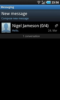 Press the required sender.