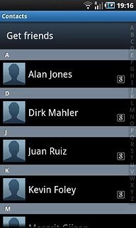 Press the required contacts.