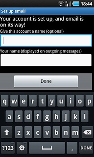 Press Done.Wait while your phone retrieves new email messages.