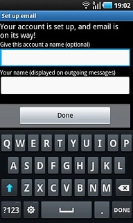 Press Done.Wait while your phone retrieves new email messages.