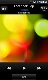 To fast forward or rewind the current audio file:Press and hold arrow right or arrow left.