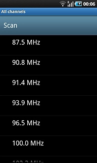 Press the required channel.