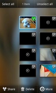 When the file is ticked (V), it's selected.