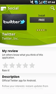 Press the field below Install.