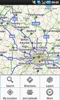 Press Search.Key in the required destination.Results matching what you key in are displayed.