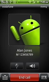 Press End call to end the call.