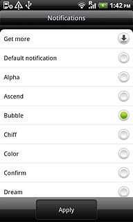 Once you've found a message tone you like, press Apply.