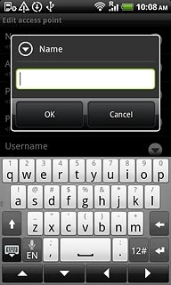 Key in Vodafone Mail and press OK.