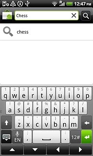 Key in the name of the required application and press the search icon.