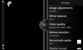 Press Record with audio to turn the function on or off.